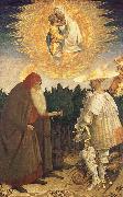Antonio Pisanello Virgin and child with St. Goran and St Antonius oil on canvas
